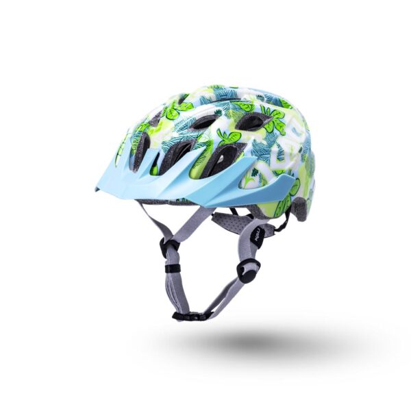 Kali Chakra Youth Helmet Flora - Gloss Blue Front