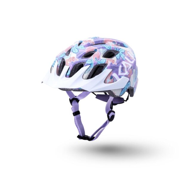 Kali Chakra Youth Helmet Flora - Gloss Purple Front