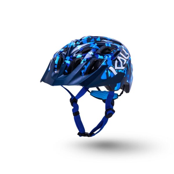 Kali Chakra Youth Helmet Pixel - Gloss Blue Front