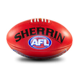 Sherrin AFL Replica Red Leather Training Football