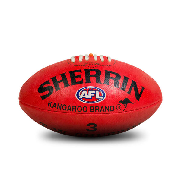 Sherrin KB All Surface Red Football - Size 3 Hero