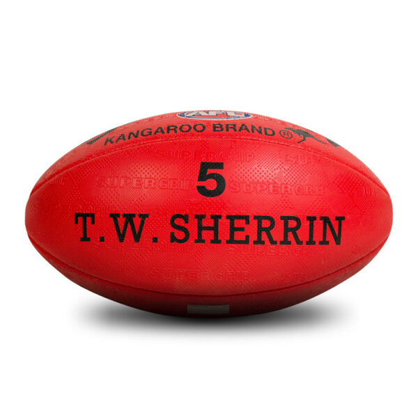 Sherrin KB All Surface Red Football - Size 5 Rear