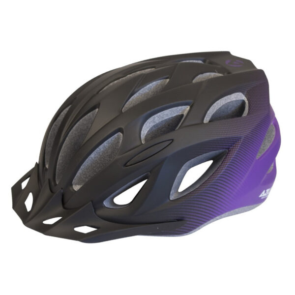 Azur L61 Bike Helmet | Purple/Black Fade