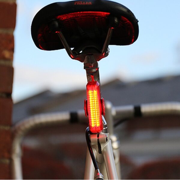 Cateye Rapid X3 Rear Bike Light Rear On
