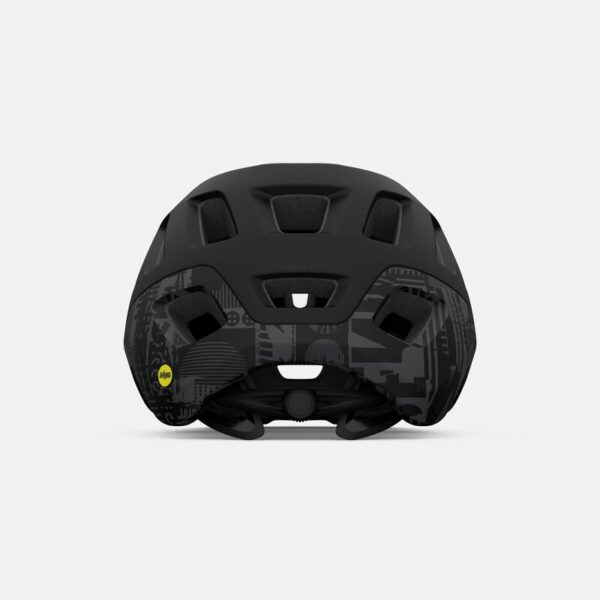 Giro Radix Mips MTB Helmet | Matte Black Hypnotic Rear