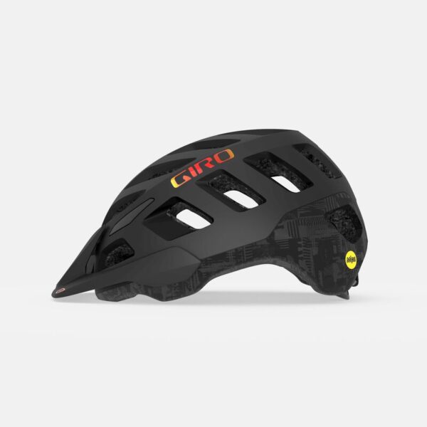 Giro Radix Mips MTB Helmet | Matte Black Hypnotic Left