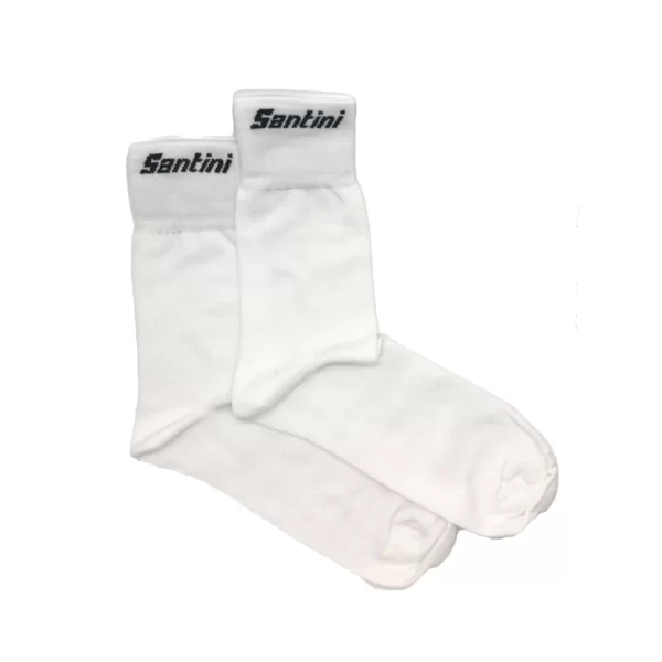 Santini High Profile Socks | White